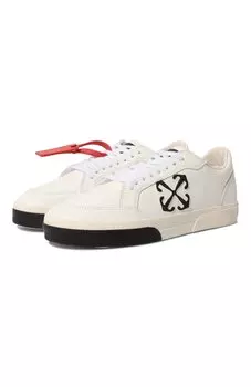 Кожаные кеды New Low Vulcanized Off-White