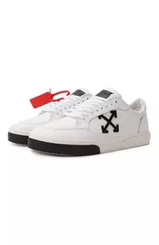 Кожаные кеды New Low Vulcanized Off-White