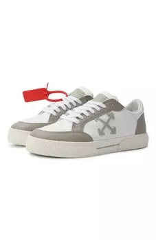 Кожаные кеды New Low Vulcanized Off-White
