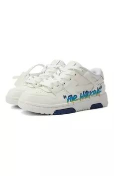 Кожаные кеды Out of Office Off-White