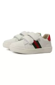 Кожаные кеды Gucci