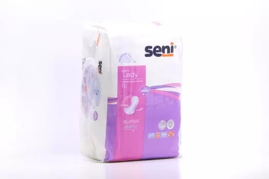Урологические прокладки д/женщин Seni LADY Super, 15 шт