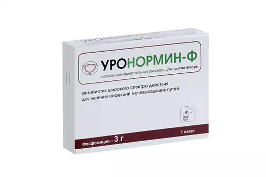 Уронормин-Ф 3 г, 8 г, порошок для приготовления раствора для приема внутрь