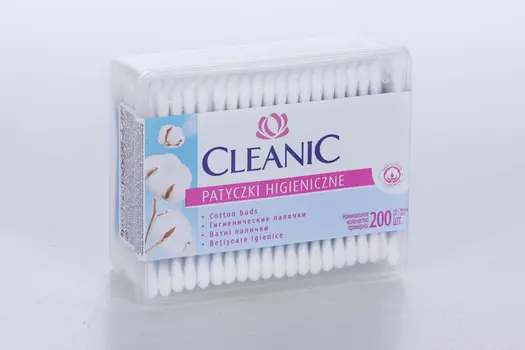 Ватные палочки CLEANIC косметические, 200 шт