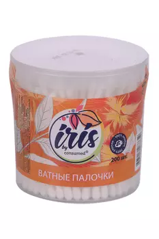 Ватные палочки Консумед Ирис бай, 200 шт, цилиндр