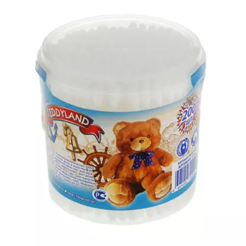 Ватные палочки Teddyland 200 шт в стакане