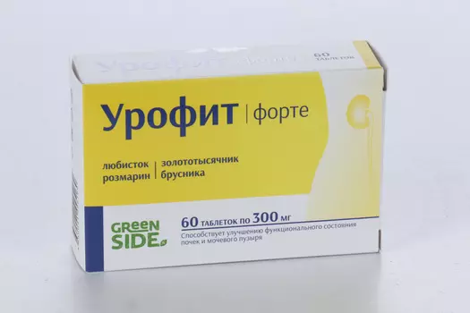 Урофит Форте, 300 мг, 60 шт, таблетки