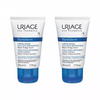 Uriage Bariederm - Изолирующий восстанавливающий крем для рук 2*50 мл