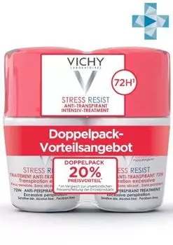 Vichy Deodorant - Дезодорант анти-стресс от избыточного потоотделения с защитой 72 часа 2*50 мл