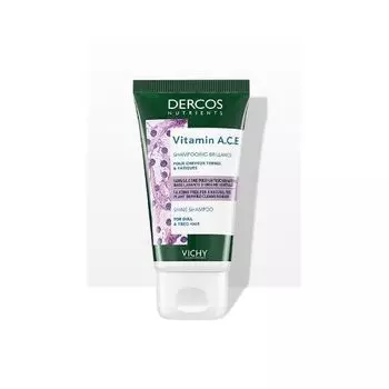 Vichy Dercos Nutrients Vitamin - Шампунь для блеска волос 50 мл