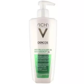 Vichy Dercos - Шампунь-уход против перхоти для жирной кожи головы 390 мл