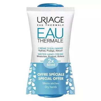 Uriage Eau Thermale - Увлажняющий крем для рук 2*50 мл