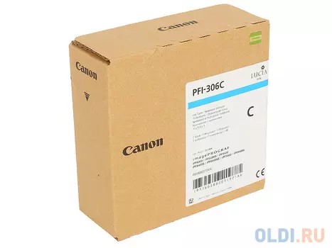 Картридж Canon PFI-306 C для iPF8300S 8400 9400S 9400 голубой
