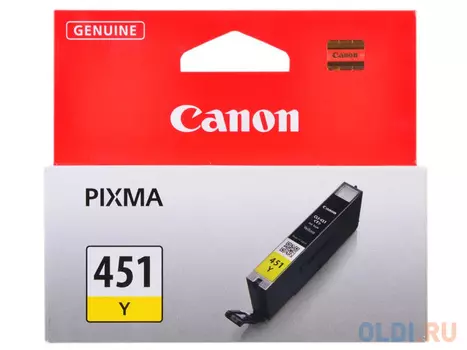 Картридж Canon CLI-451Y 344стр Желтый