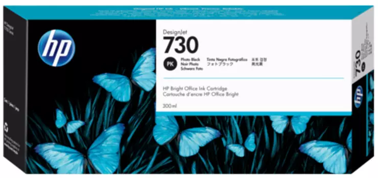 Картридж HP 730 черный (black) 300 мл для HP DesignJet T1700