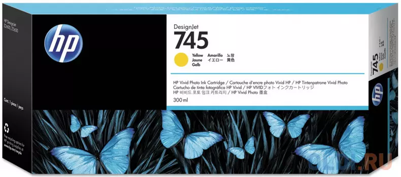 Картридж HP 745 F9K02A для HP DesignJet желтый
