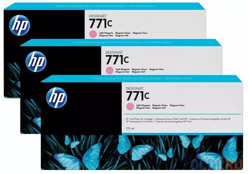 Картридж HP B6Y35A №711С для HP Designjet Z6200 светло-пурпурный 3шт