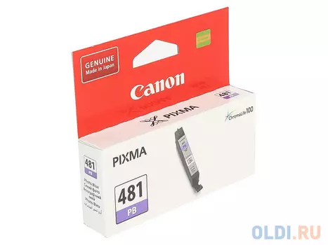 Картридж Canon CLI-481 PB для Canon Pixma TS8140TS/TS9140 фото голубой 2102C001