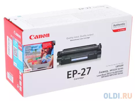 Картридж Canon EP-27 EP-27 EP-27 EP-27 2500стр Черный