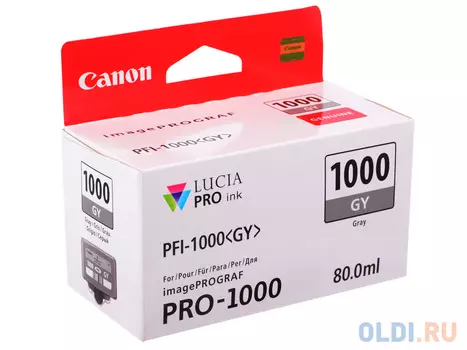 Картридж Canon PFI-1000 GY для IJ SFP PRO-1000 WFG серый 0552C001