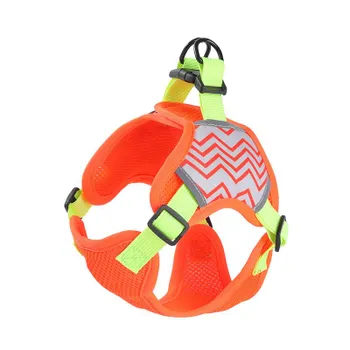 New pet leash, breathable reflective chest strap, dog walking anti-explosion, anti-lost cat and dog leash S [Recommended 7-4.5kg] небесно-голубой