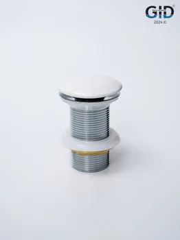 Донный клапан без перелива Gid WHM100 белый матовый