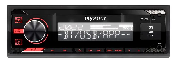 Автомагнитола Prology, 1 DIN, Bluetooth (PRGT200)