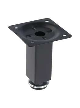 Опора квадратная okv001bl тундра, d=2525 мм, h=80 мм, черная