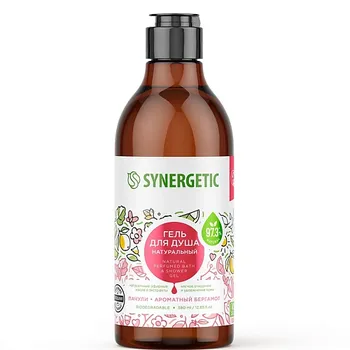 SYNERGETIC Гель для душа "Пачули и ароматный бергамот" 380.0