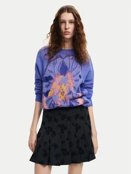 Свитер обычного кроя Desigual, фиолетовый