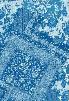 Бумага для декопатча Decopatch, 30х40 см (629 кружевные лоскуты синие)