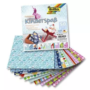Бумага для оригами 80г/м², KIDS, 15х15см, 50 л. (494/1515) Folia