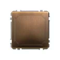 Заглушка Schneider Electric MTN391943 Merten без лапок, для винтового крепления, металл, IP20 (античная латунь)