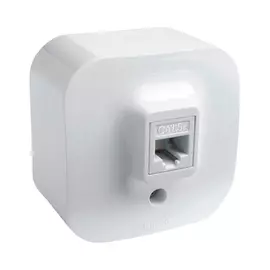 розетка 1 пост компьютерная RJ45 LEGRAND Quteo категория 5e, белый