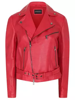 Куртка кожаная EMPORIO ARMANI