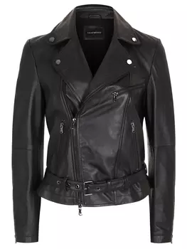 Куртка кожаная EMPORIO ARMANI
