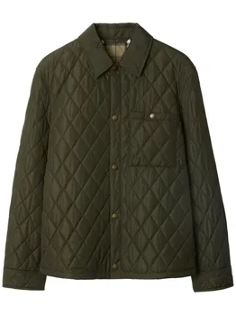 Стеганая куртка Burberry, зеленый