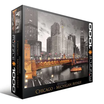 Пазл Eurographics City Collection Chicago Michigan Avenue, 1000 шт., мультиколор