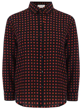 Рубашка шелковая SAINT LAURENT