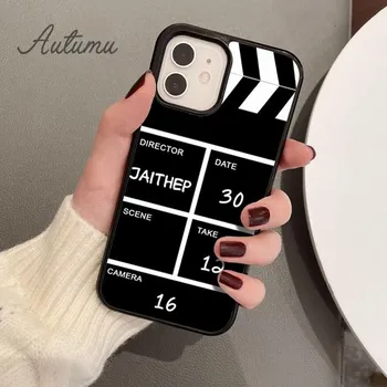 Чехол для телефона Film Movie Maker с хлопушкой для iPhone 11 12 13 14 Pro Max mini XR XS SE 2020 6S 7 8 Plus Galaxy S21 S22 iPhone 6plus