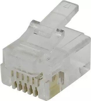 Коннектор RJ-11/RJ-12 6P6C