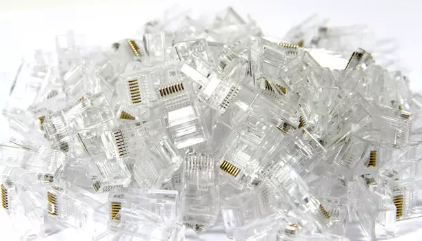 Коннектор RJ-45 8P8C категория 5, 100 шт., VCOM (VNA2200-1/100)