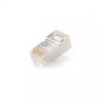 Коннектор RJ-45 8P8C категория 5e, экранированный, 10шт., Cablexpert PLUG5SP/10