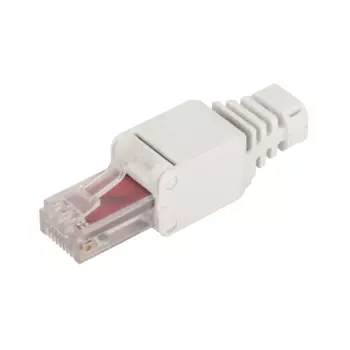 Коннектор RJ-45 8P8C категория 6, вставка, быстрозажимной, LANMASTER (LAN-TMP-U6-WH)