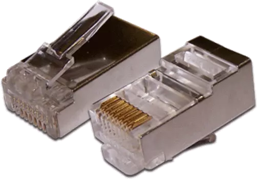 Коннектор RJ-45 8P8C категория 6a, экранированный, вставка, 100шт., TWT (TWT-PL45/S-8P8C-6A)