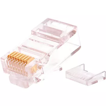 Коннектор RJ-45 8P8C категория 5e, вставка, 100 шт., NIKOMAX (NMC-RJ88RZ50UD2-100)