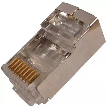 Коннектор RJ-45 категория 5e, экранированный, 100шт., Rexant (05-1023)