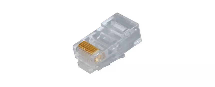 Коннектор RJ-45 категория 6, 100шт., TWT (TWT-PL45-8P8C-6)