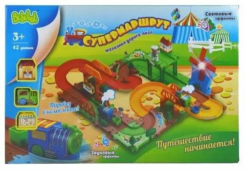 Конструктор Bebelot Basic "Супермаршрут", деталей: 42 (BBA1612-010)