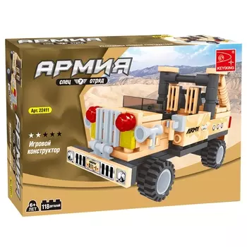 Конструктор KEYIXING "Армия: Джип", деталей: 118 (K-22411)